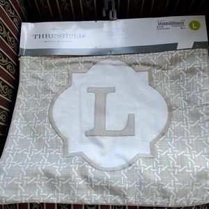 Threshold Monogram Pillow "L"